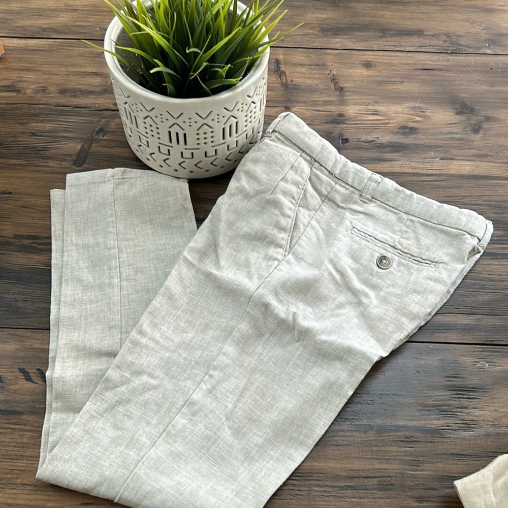 Zara Tapered Linen Pants for kids